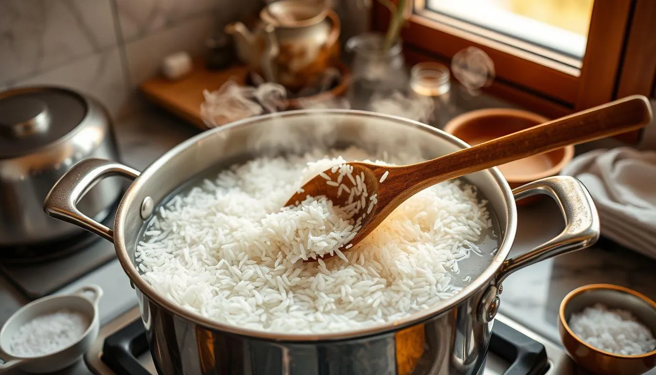 Cara Memasak Beras Basmati dengan Panci Terbuka (c) Ilustrasi AI