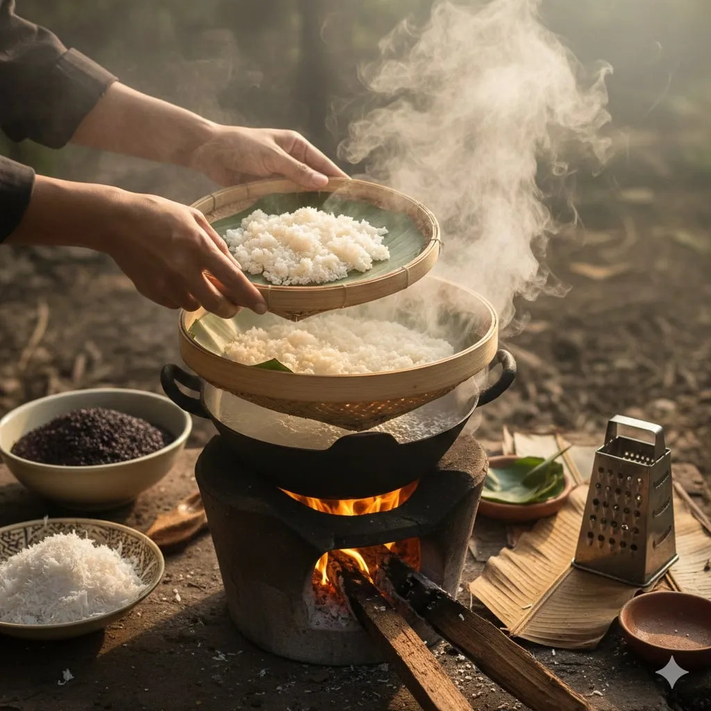 Langkah Merendam Beras Ketan yang Benar (c) Ilustrasi AI