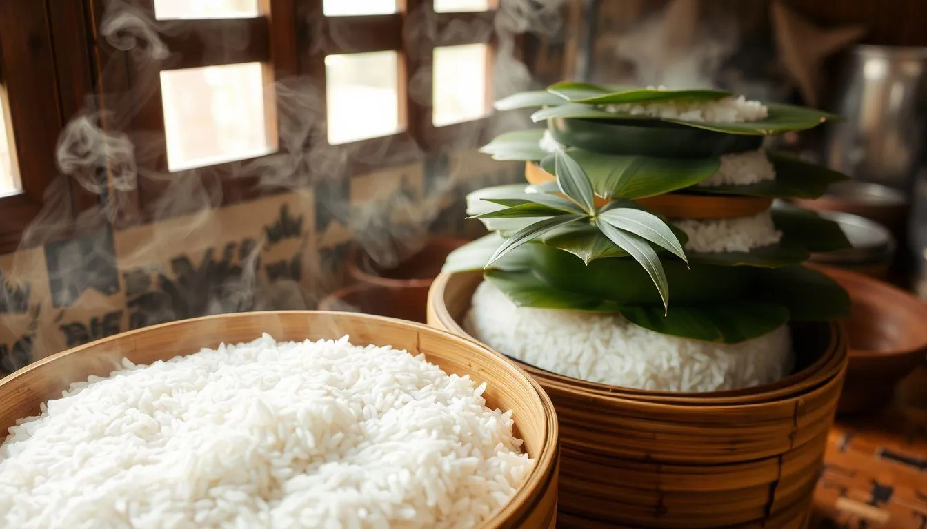 Cara Memasak Beras Ketan dengan Kukusan (c) Ilustrasi AI