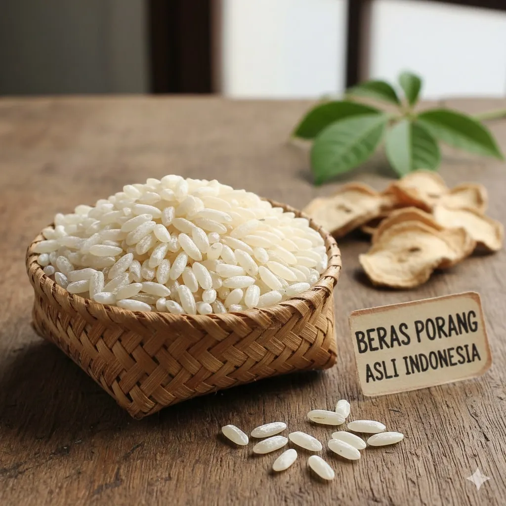 Mengenal Beras Porang dan Manfaatnya (c) Ilustrasi AI