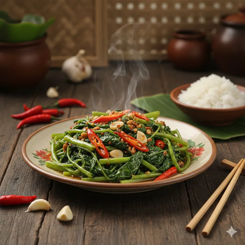 Manfaat Kesehatan dan Nilai Gizi Kangkung (c) Ilustrasi AI