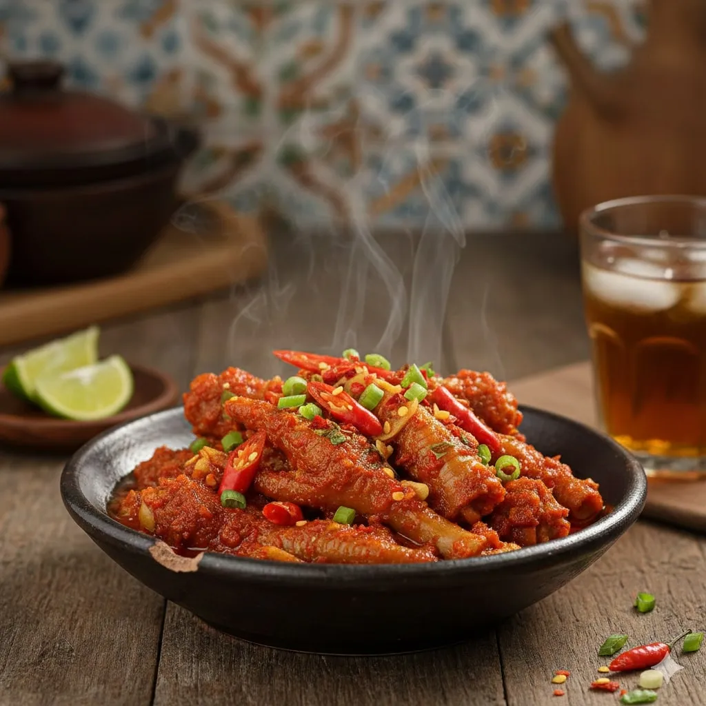 Variasi Resep Ceker Mercon yang Bisa Dicoba (c) Ilustrasi AI