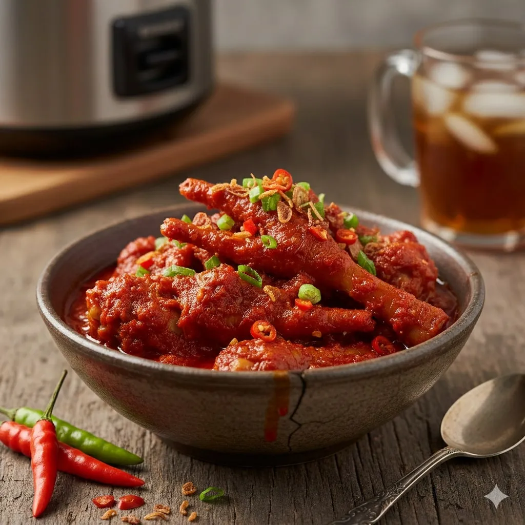 Manfaat dan Nilai Gizi Ceker Mercon (c) Ilustrasi AI