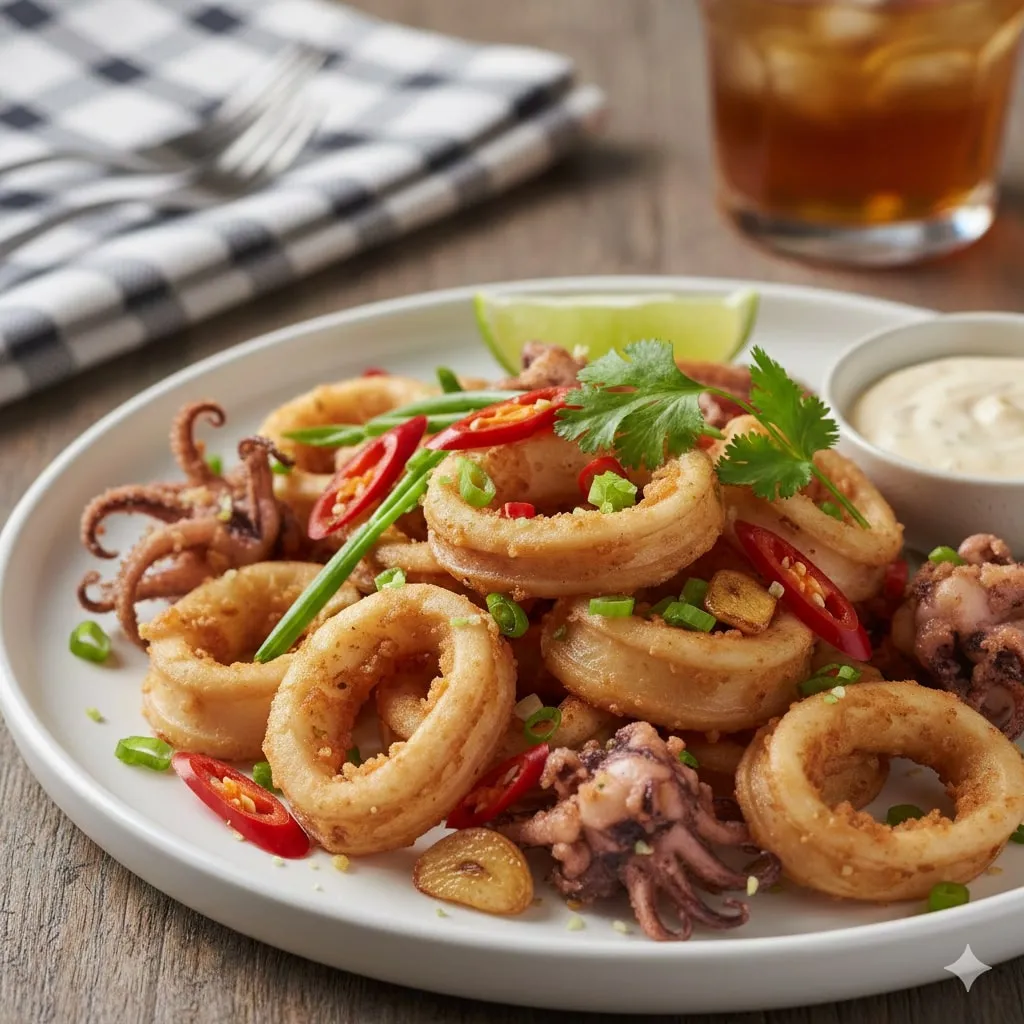 Resep Cara Memasak Cumi Saus Tiram (c) Ilustrasi AI