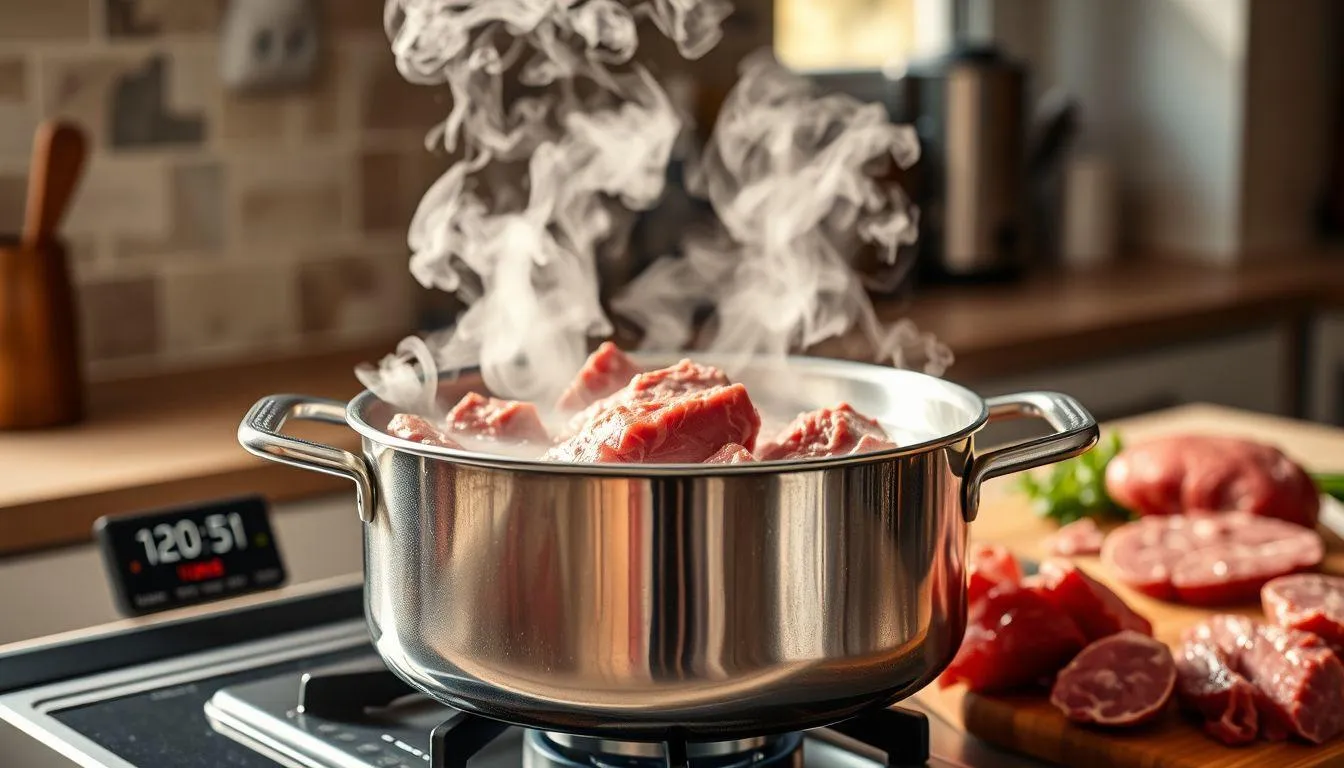 Metode 5-30-7: Teknik Blanching untuk Daging Empuk (c) Ilustrasi AI