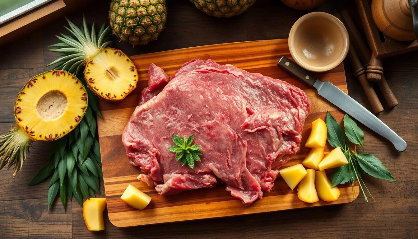 Memanfaatkan Bahan Alami untuk Melunakkan Daging (c) Ilustrasi AI