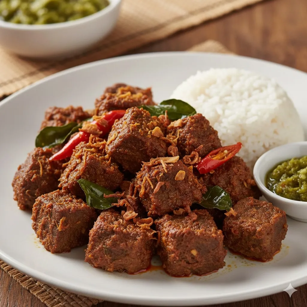 Persiapan Sebelum Memasak Rendang (c) Ilustrasi AI