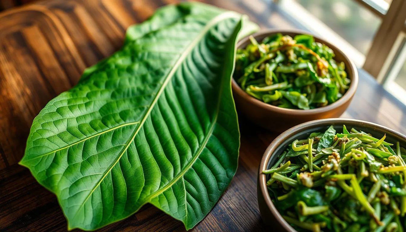 Manfaat Kesehatan dan Nilai Gizi Daun Singkong (c) Ilustrasi AI