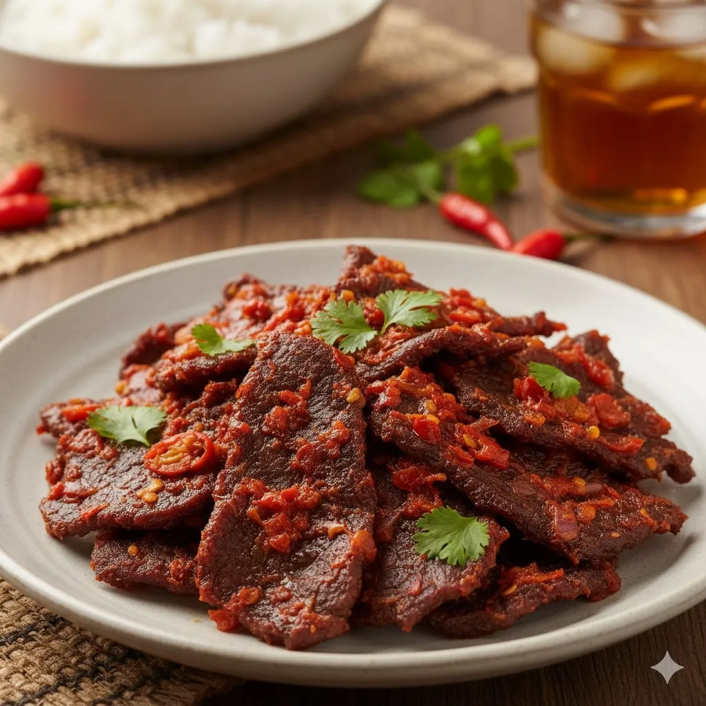 Cara Memasak Dendeng Sapi Balado (c) Ilustrasi AI