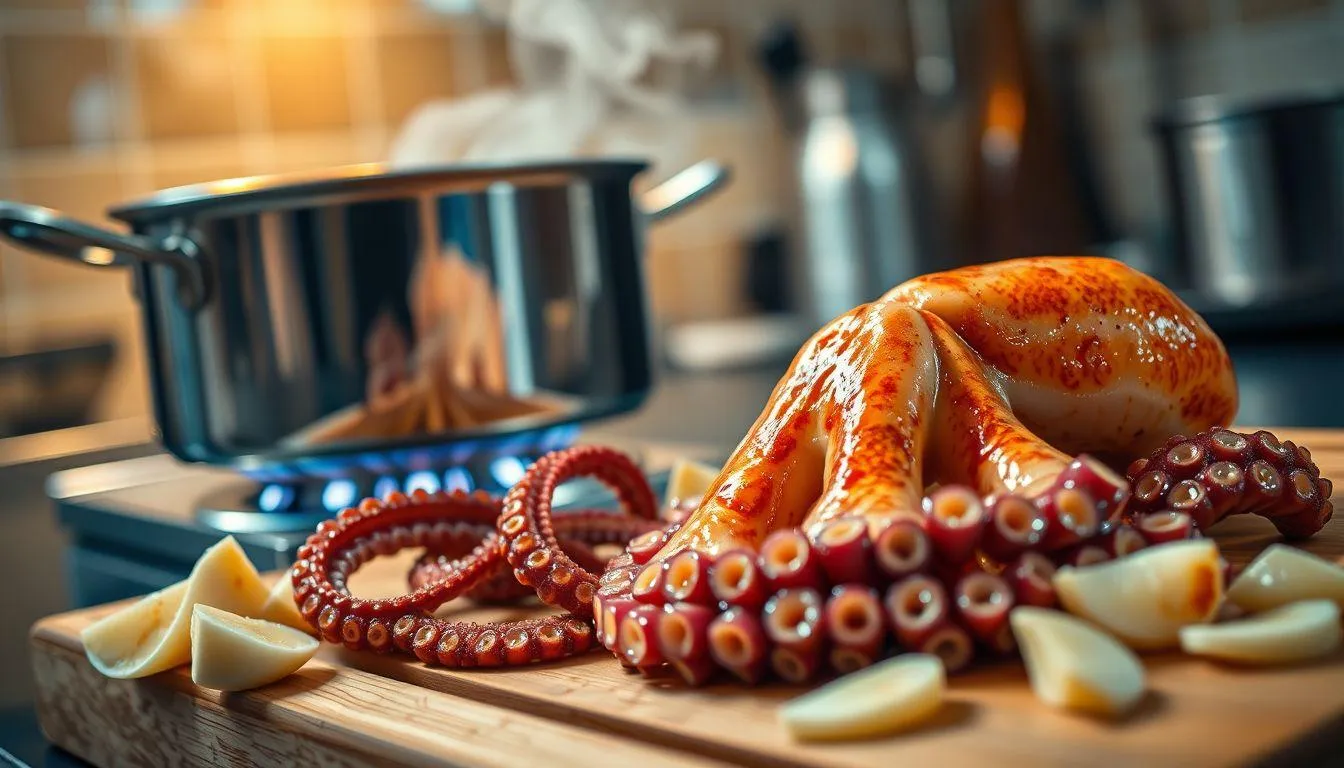 Tips Penting dalam Cara Memasak Gurita (c) Ilustrasi AI