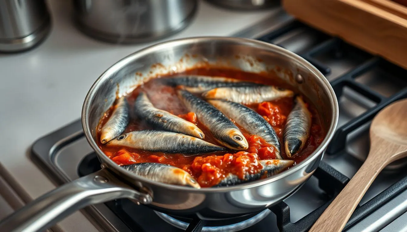 Cara Memasak Ikan Sarden Kaleng Tanpa Bumbu Tambahan (c) Ilustrasi AI