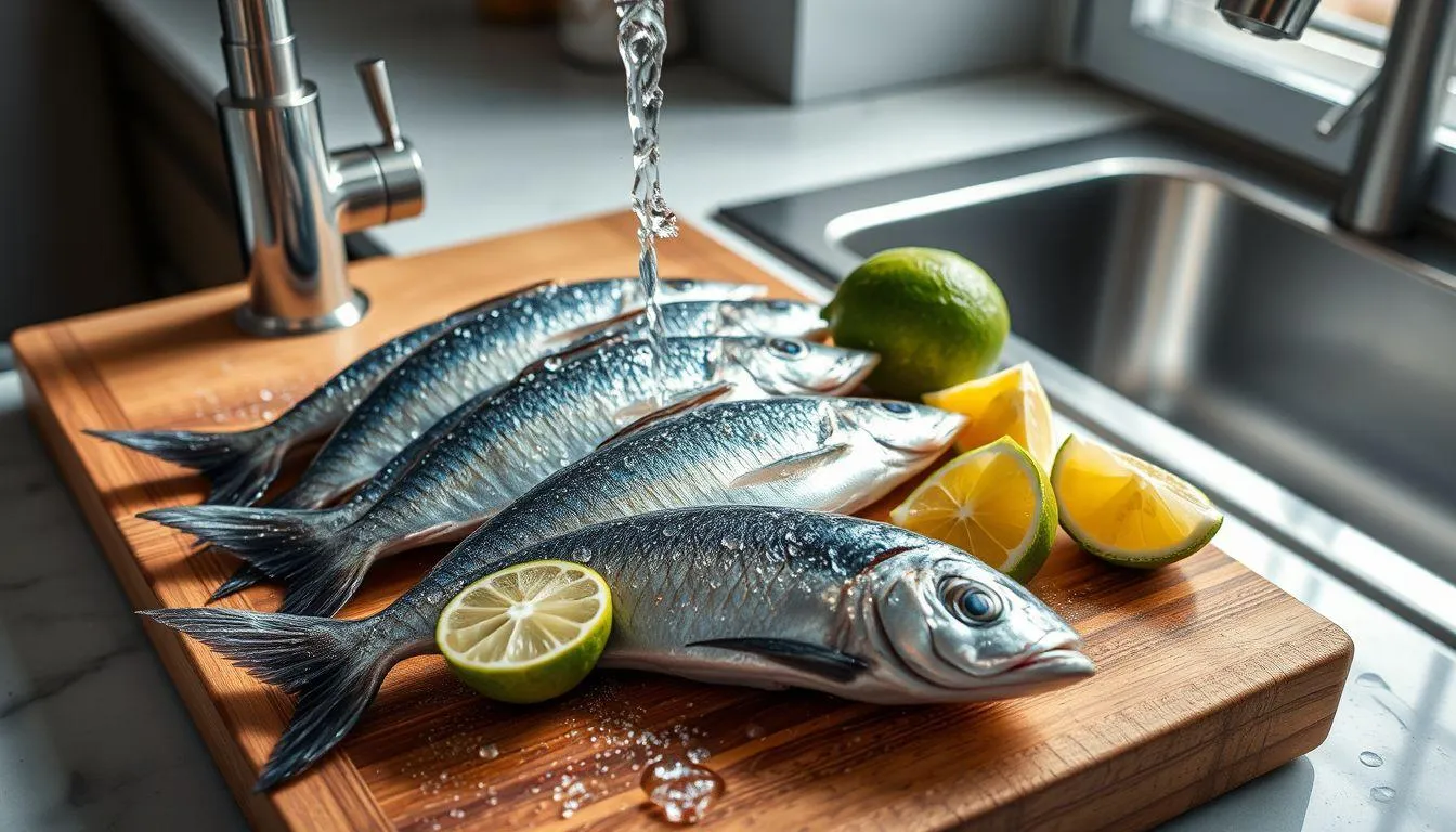 Persiapan Sebelum Memasak Ikan Sarden (c) Ilustrasi AI