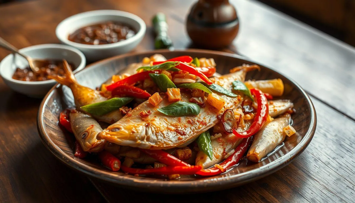 Resep Tumis Ikan Teri Cabai Bawang (c) Ilustrasi AI