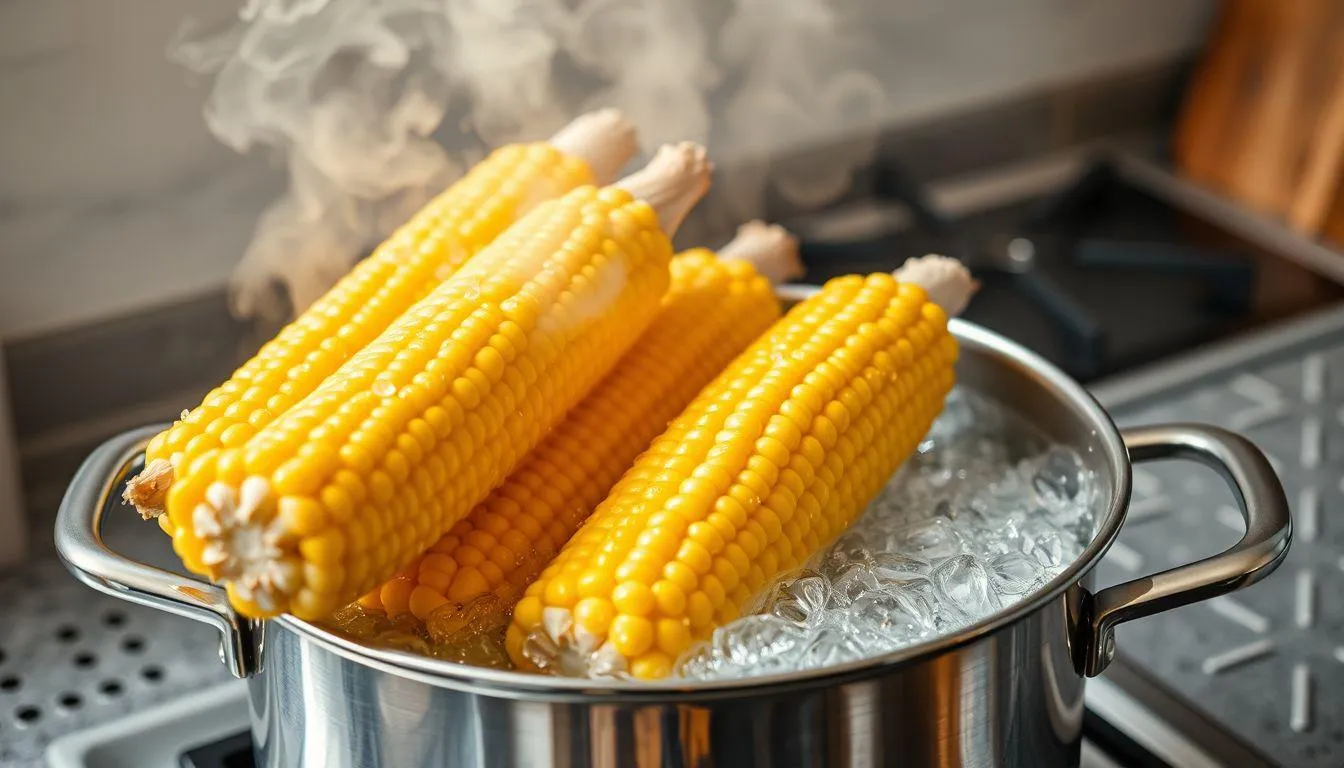 Cara Memasak Jagung Rebus dengan Mengupas Kulit (c) Ilustrasi AI