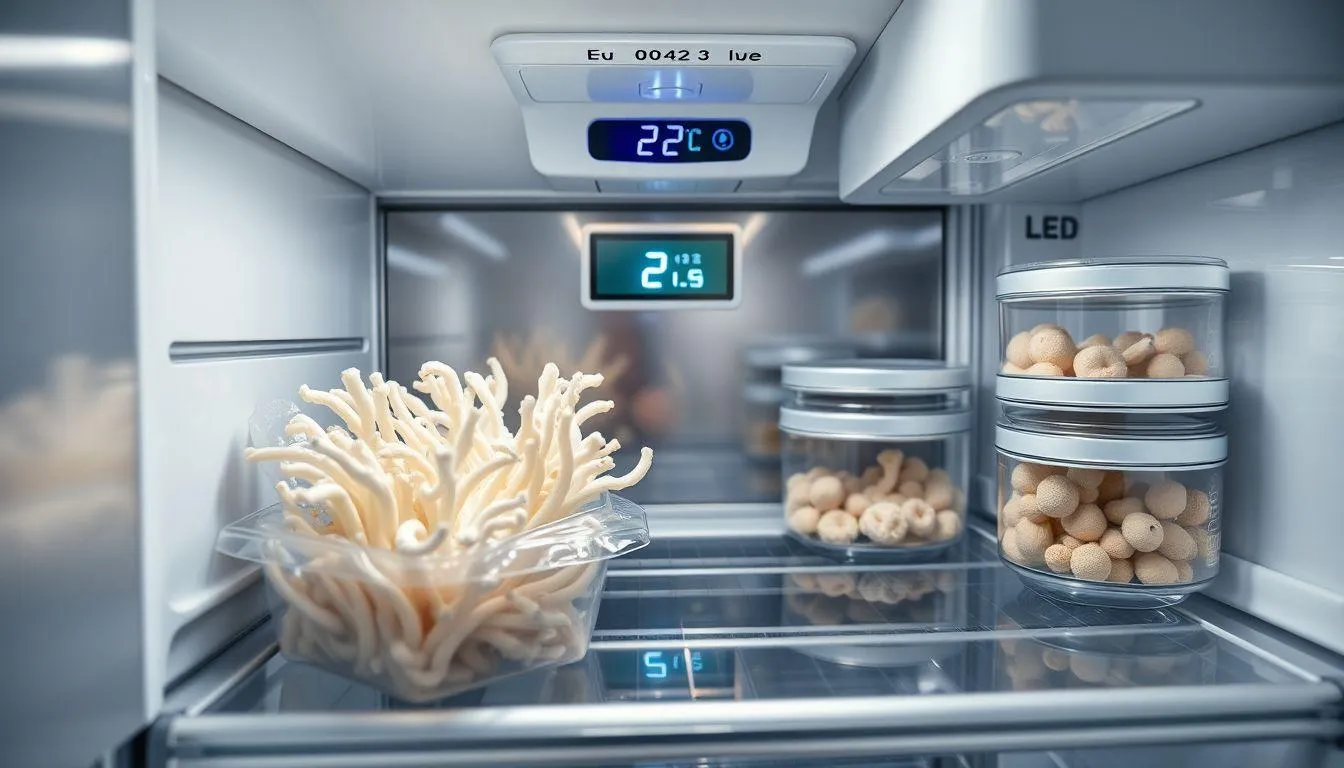 Penyimpanan Jamur Enoki yang Tepat (c) Ilustrasi AI