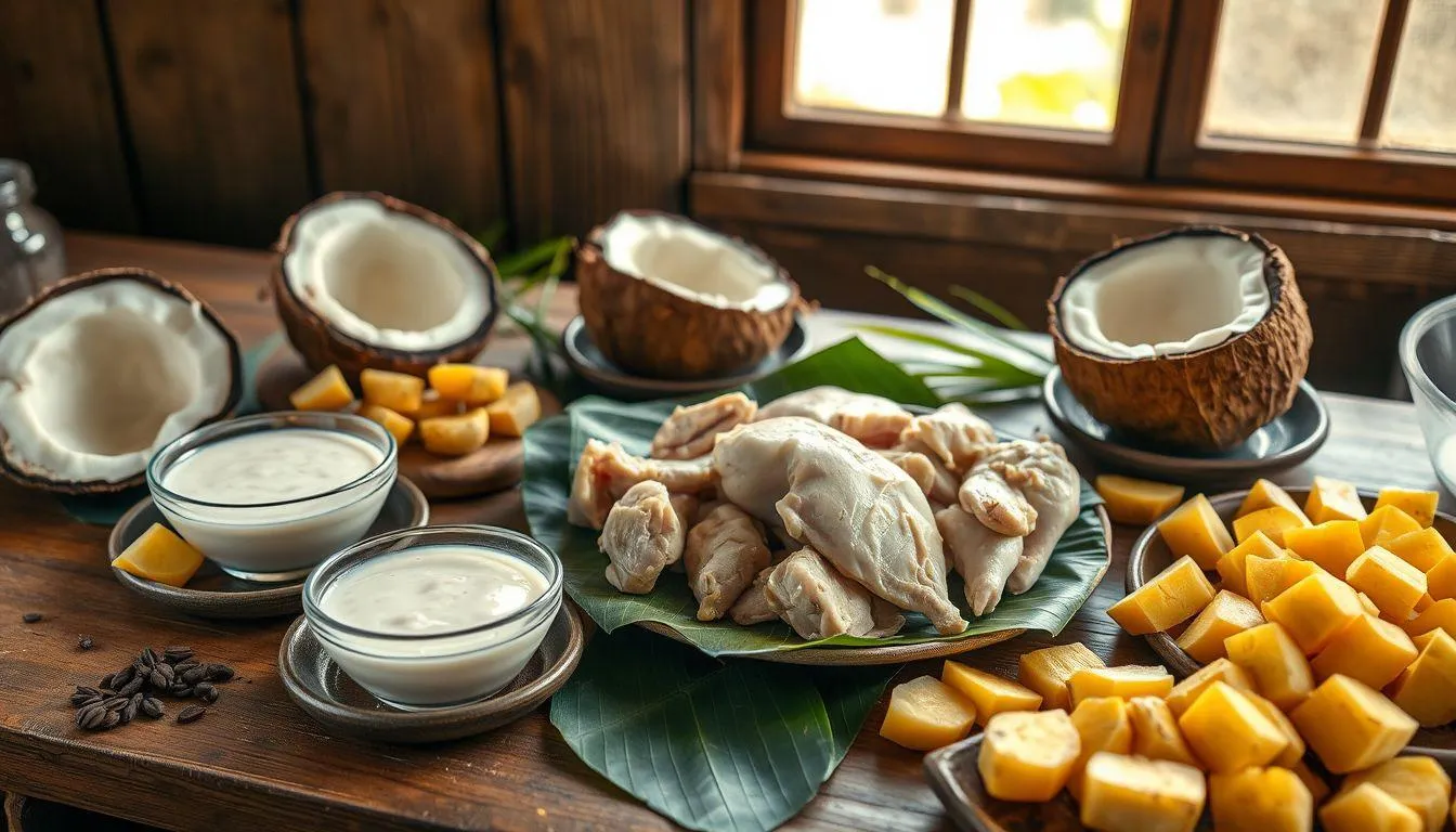 Bahan-Bahan yang Dibutuhkan untuk Memasak Kari Ayam (c) Ilustrasi AI