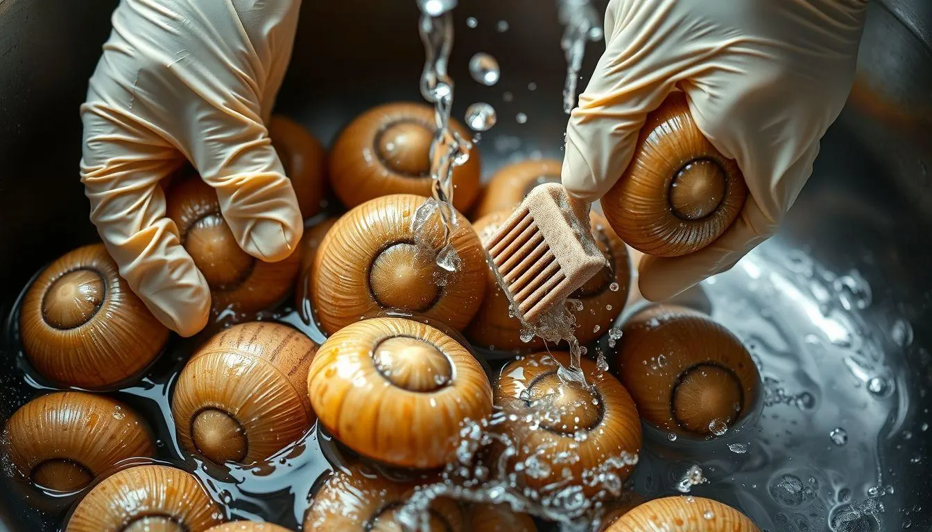 Tahapan Pembersihan Keong Mas yang Benar (c) Ilustrasi AI