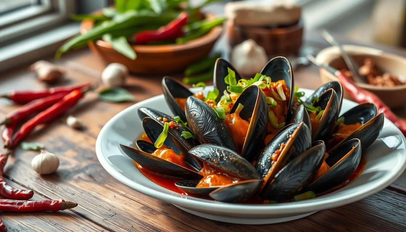 Resep Kerang Hijau Saus Padang (c) Ilustrasi AI