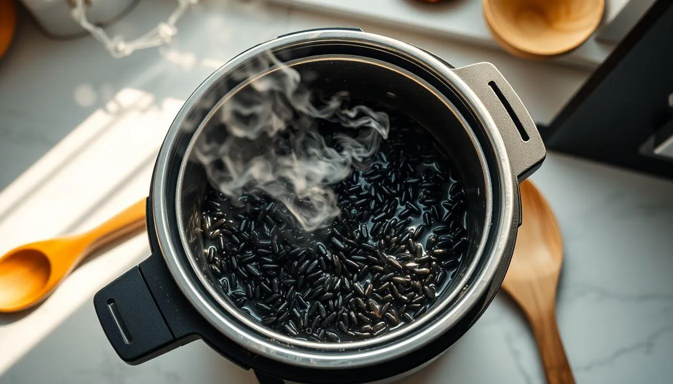 Cara Memasak Ketan Hitam dengan Magic Com (c) Ilustrasi AI