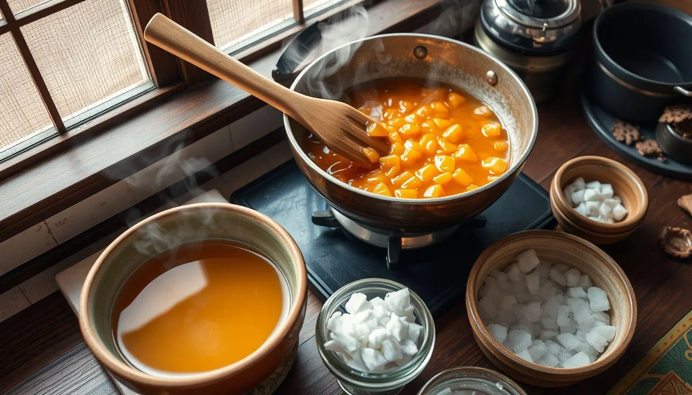 Cara Membuat Kue Keranjang dari Awal (c) Ilustrasi AI