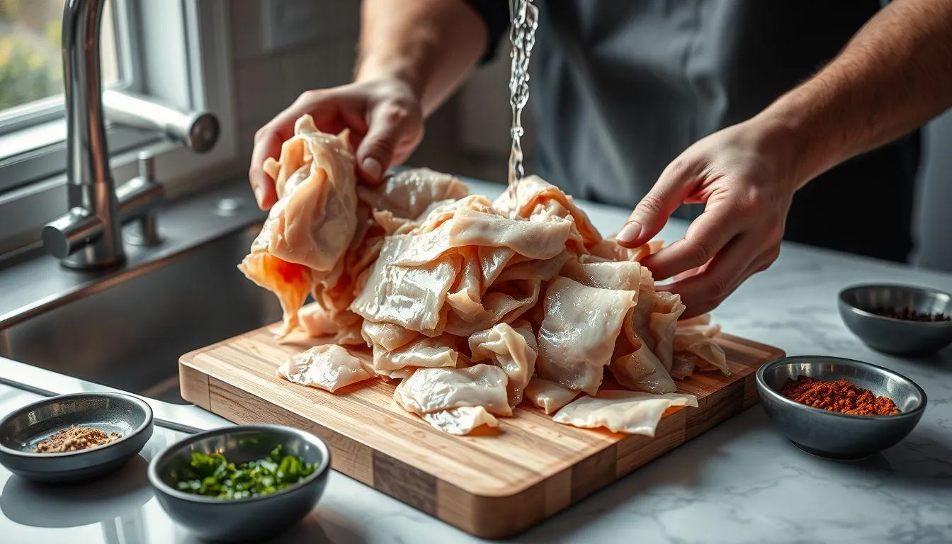 Pengertian dan Persiapan Dasar Memasak Kulit Ayam (c) Ilustrasi AI