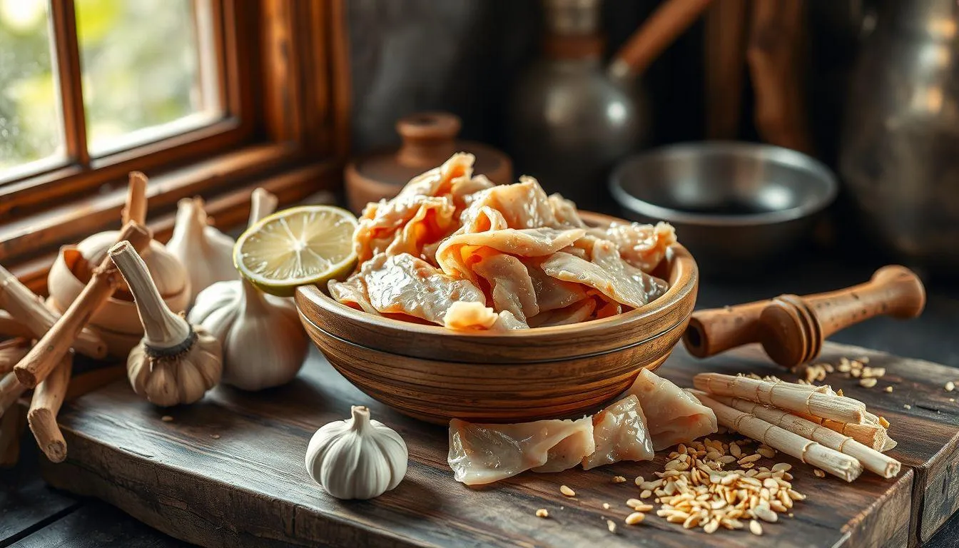 Cara Memasak Kulit Ayam dengan Bumbu Tradisional (c) Ilustrasi AI