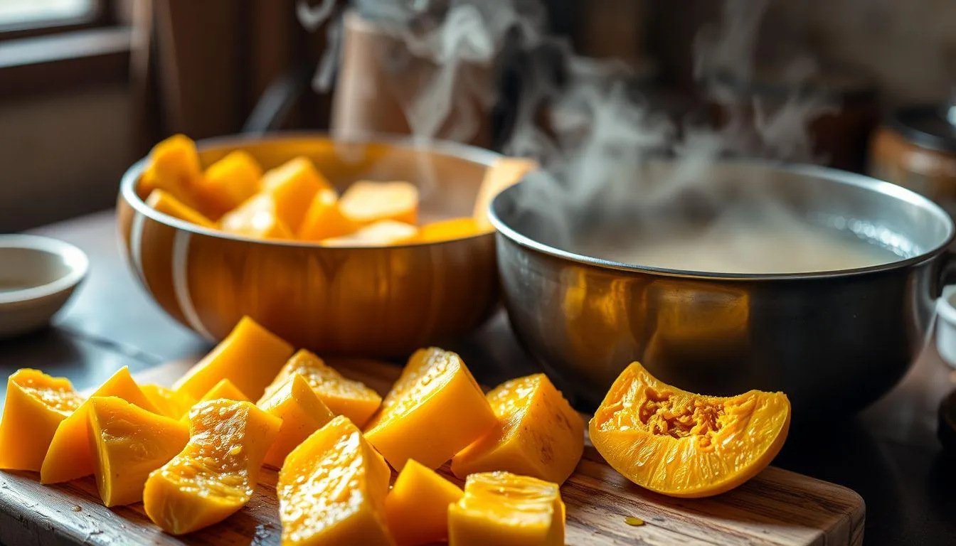 Metode Dasar Memasak Labu Kuning (c) Ilustrasi AI