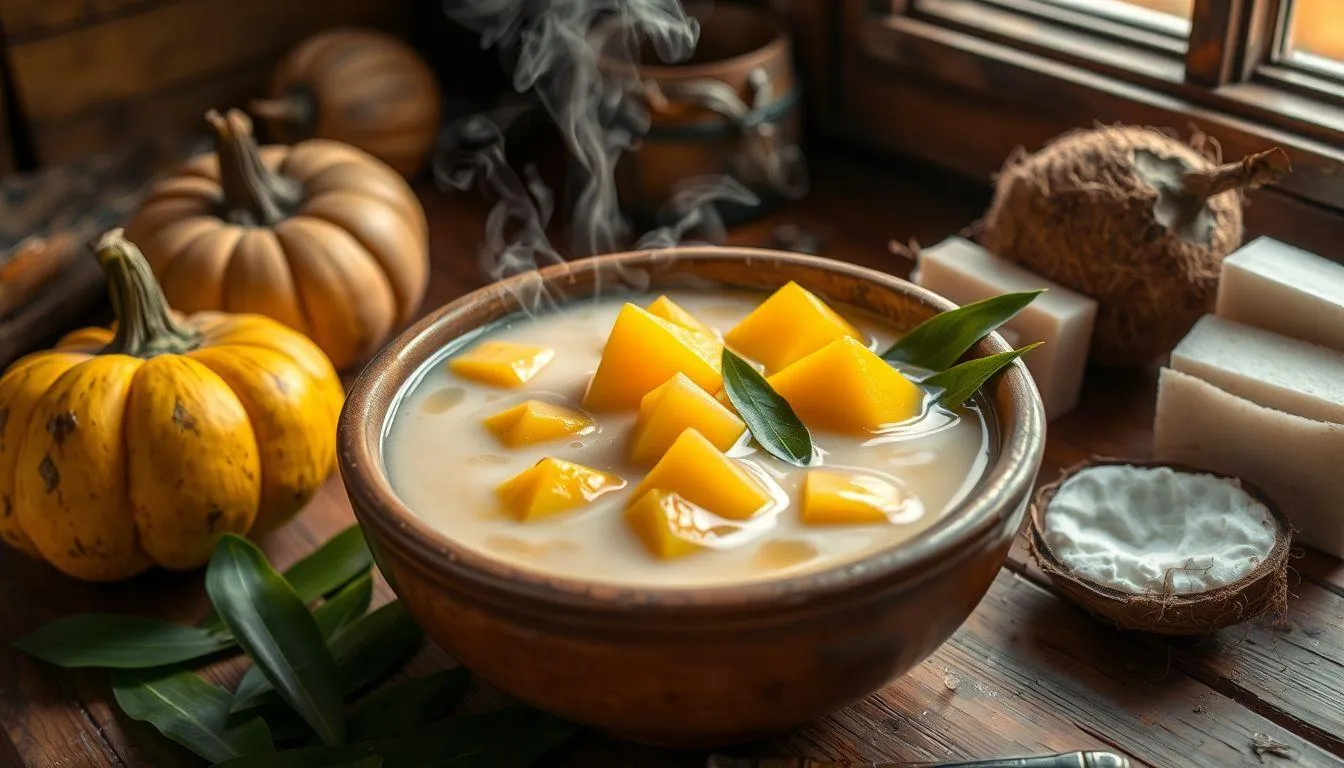 Kolak dan Lodeh Labu Kuning Tradisional (c) Ilustrasi AI