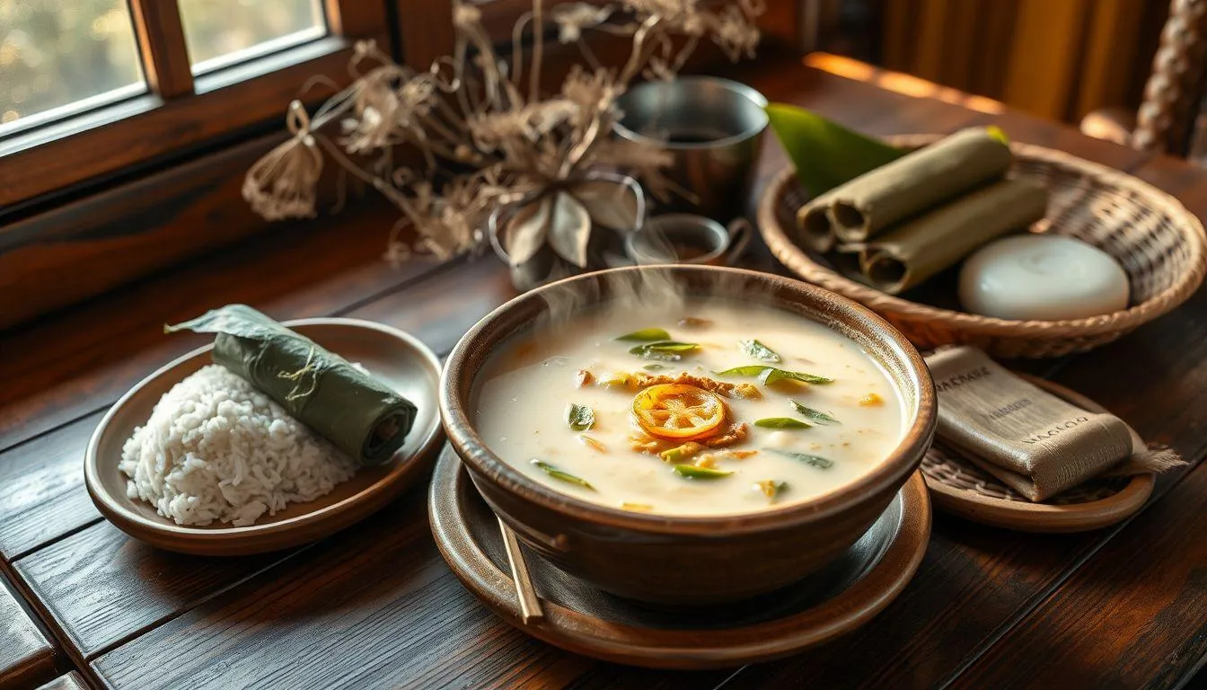 Penyajian dan Pelengkap Sayur Lodeh (c) Ilustrasi AI