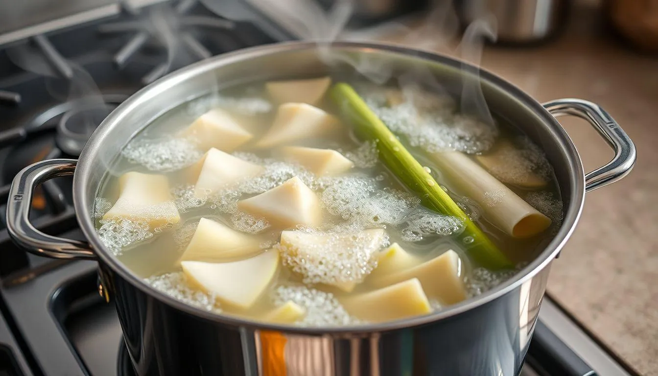 Metode Perebusan untuk Menghilangkan Getah (c) Ilustrasi AI