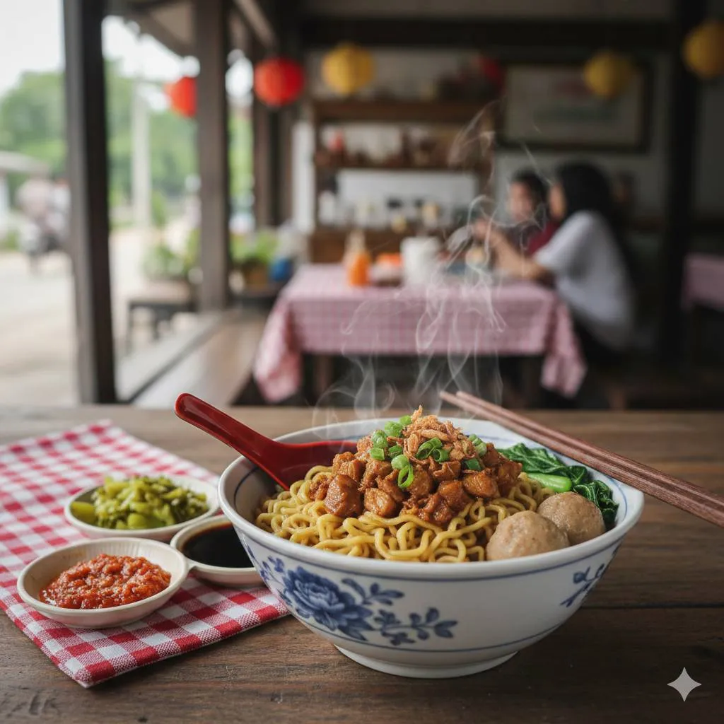 Tips dan Trik Memasak Mie Ayam yang Sempurna (c) Ilustrasi AI