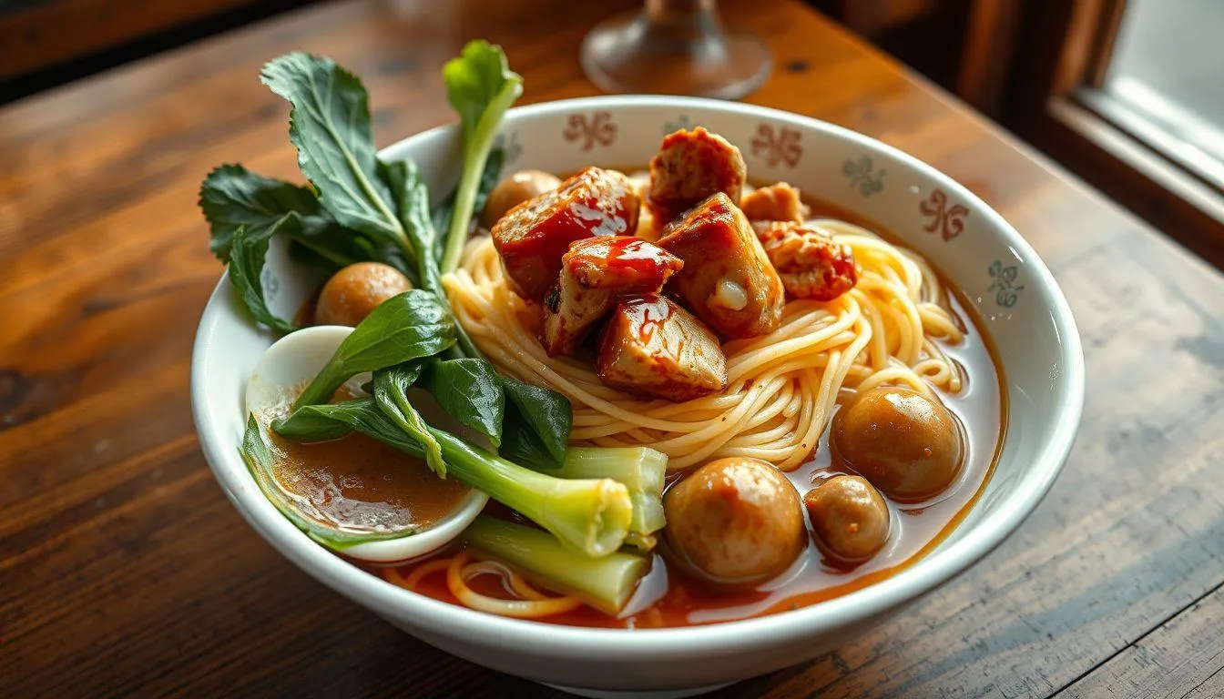 Pengertian dan Komponen Utama Mie Ayam (c) Ilustrasi AI