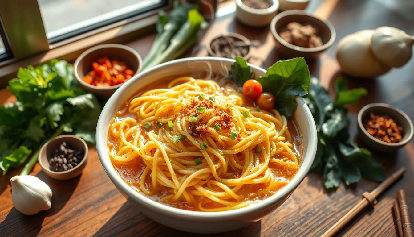 Mengenal Mie Burung Dara dan Cara Memasaknya (c) Ilustrasi AI