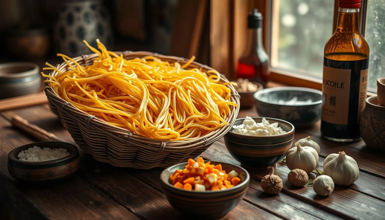 Bahan-Bahan Utama untuk Mie Goreng yang Lezat (c) Ilustrasi AI