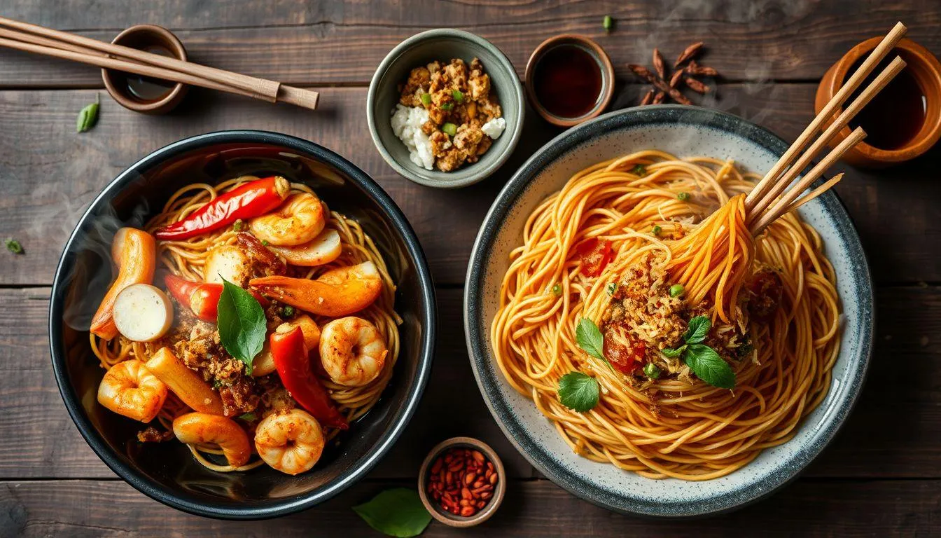 Variasi Resep Mie Lidi Populer (c) Ilustrasi AI