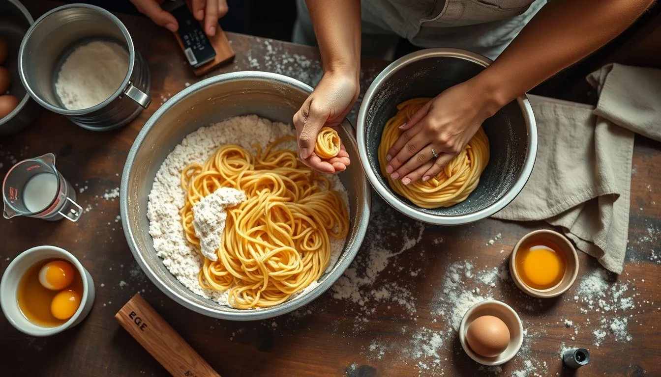 Langkah-Langkah Membuat Mie Telur dari Awal (c) Ilustrasi AI