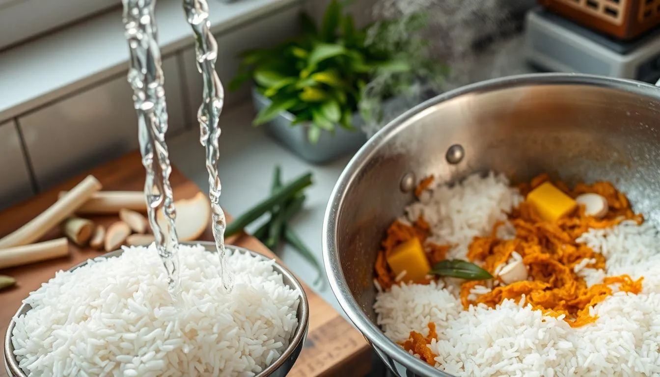 Langkah-Langkah Cara Memasak Nasi Daun Jeruk dengan Rice Cooker (c) Ilustrasi AI