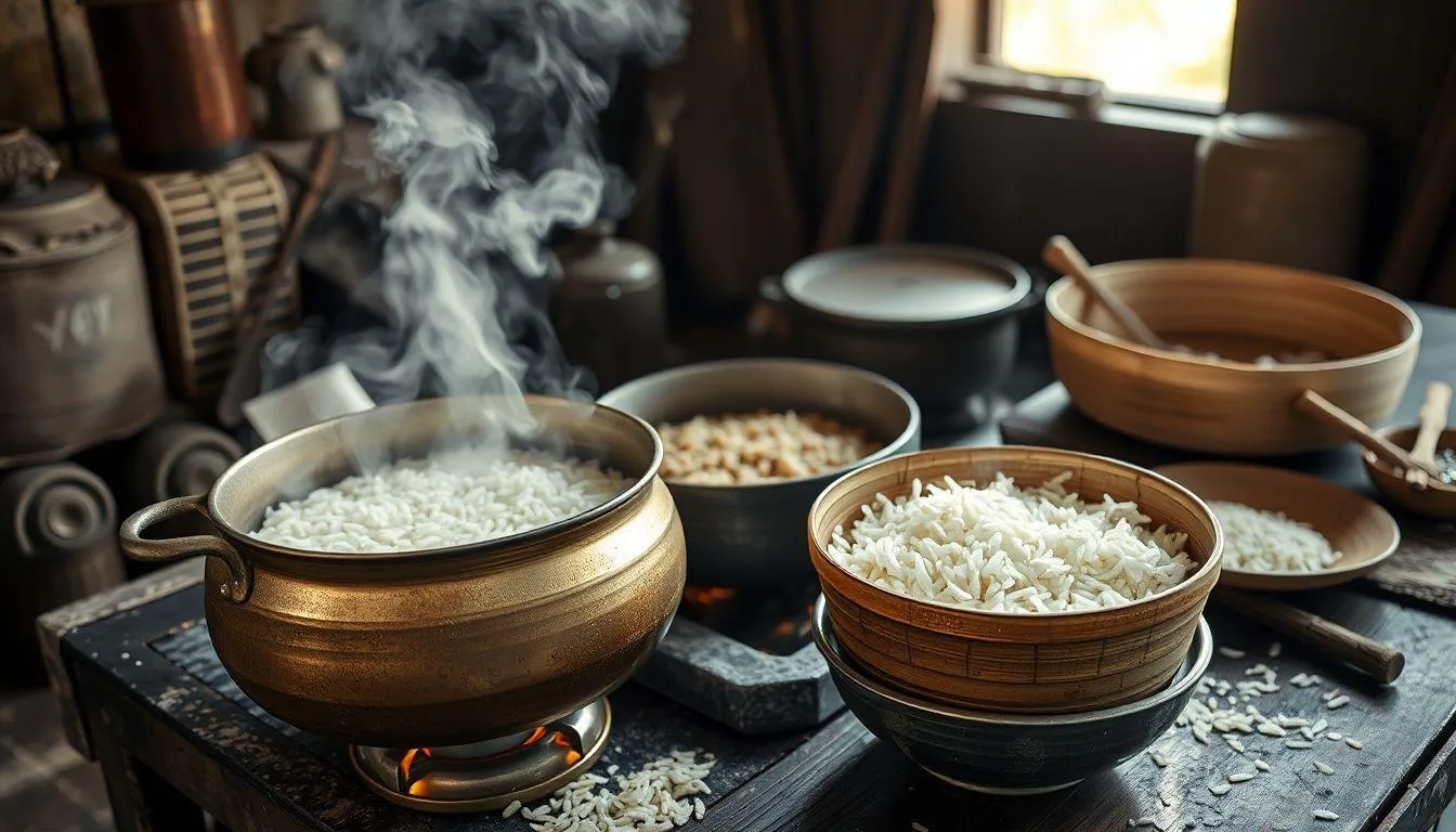 Pengertian Teknik Memasak Nasi dengan Cara Dikukus (c) Ilustrasi AI