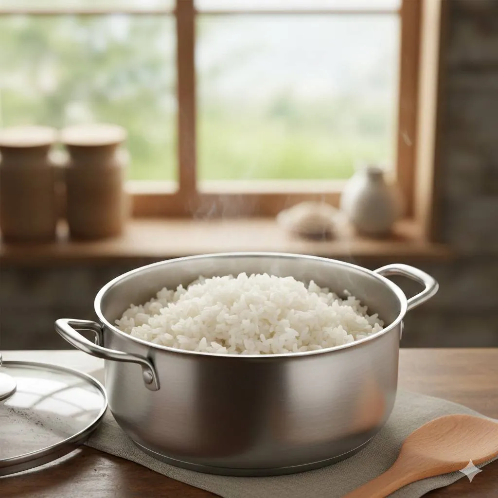 Tips dan Trik agar Nasi Pulen Sempurna (c) Ilustrasi AI