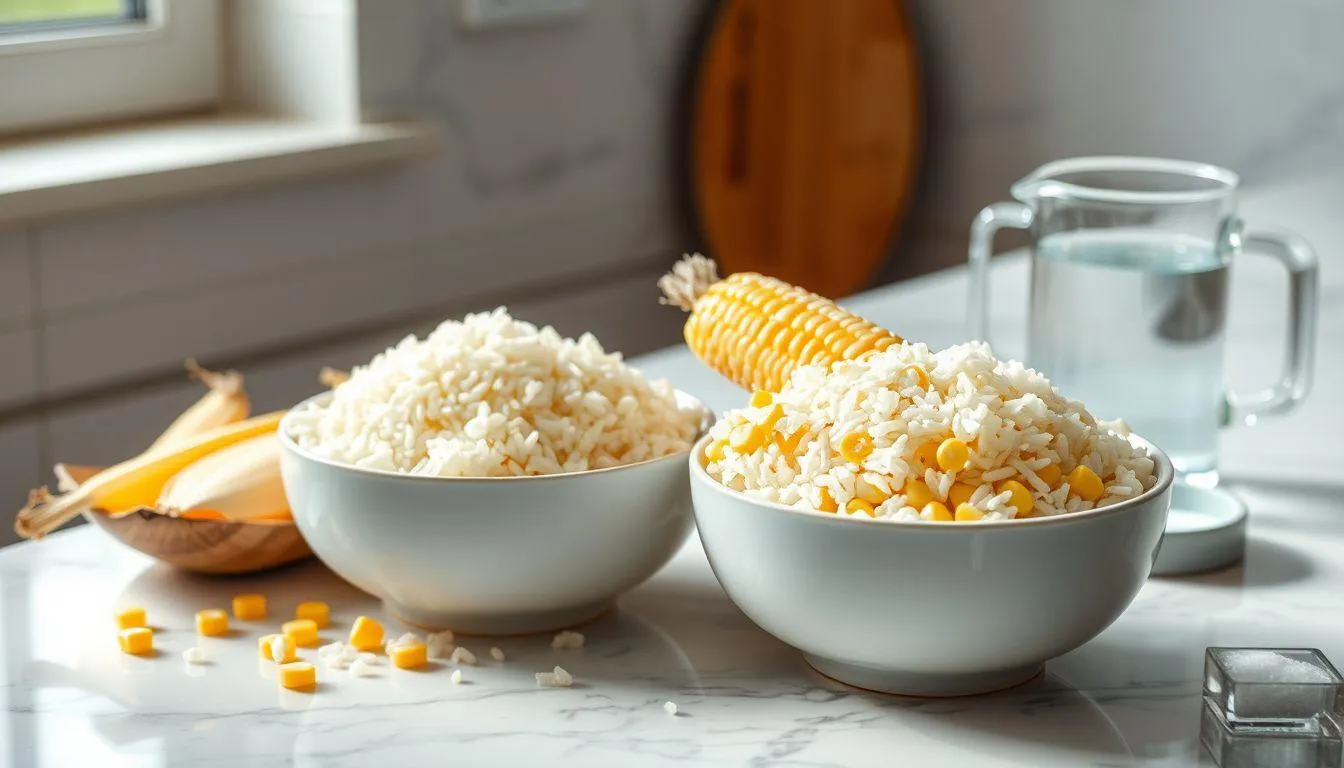 Persiapan Bahan untuk Memasak Nasi Jagung (c) Ilustrasi AI