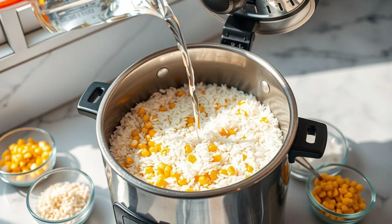 Cara Memasak Nasi Jagung tanpa Dandang (Rice Cooker) (c) Ilustrasi AI