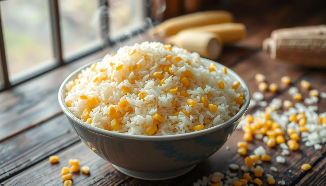 Tips Agar Nasi Jagung Pulen dan Tidak Keras (c) Ilustrasi AI