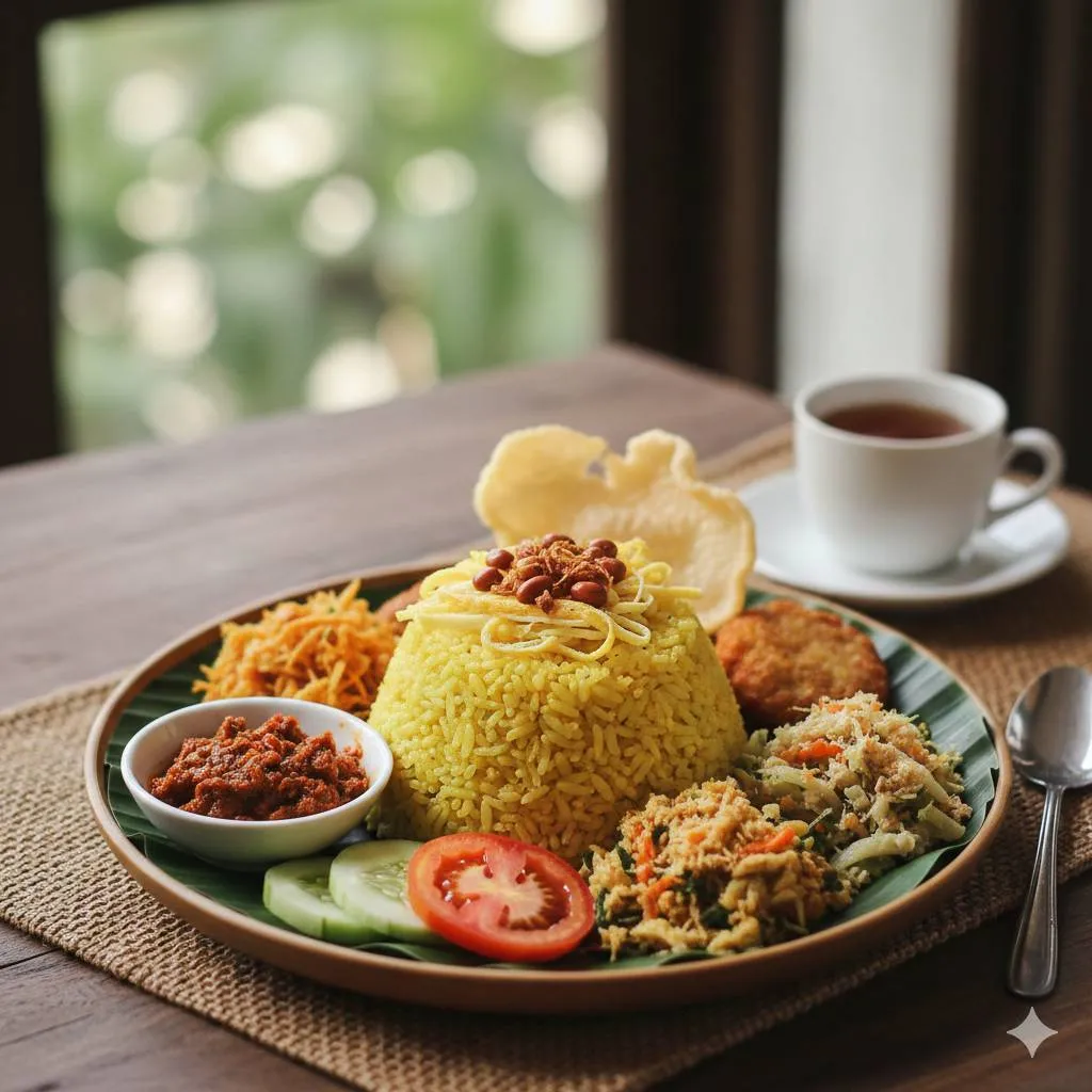 Cara Memasak Nasi Kuning Tanpa Magic Com (c) Ilustrasi AI