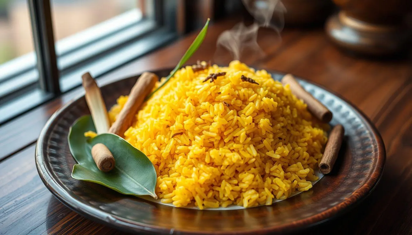 Pengertian dan Karakteristik Nasi Kuning (c) Ilustrasi AI