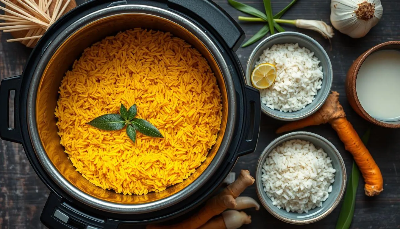 Cara Memasak Nasi Kuning dengan Magic Com (c) Ilustrasi AI