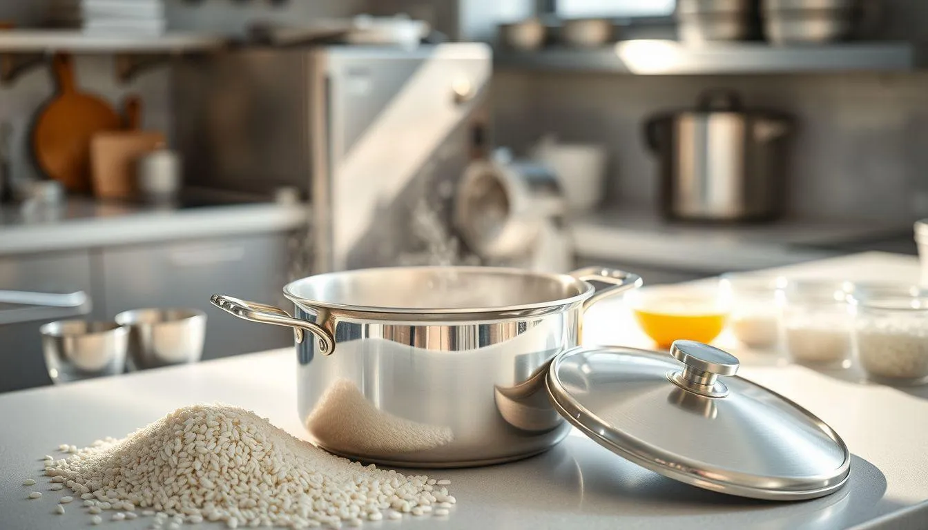 Persiapan Alat dan Bahan untuk Memasak Nasi (c) Ilustrasi AI