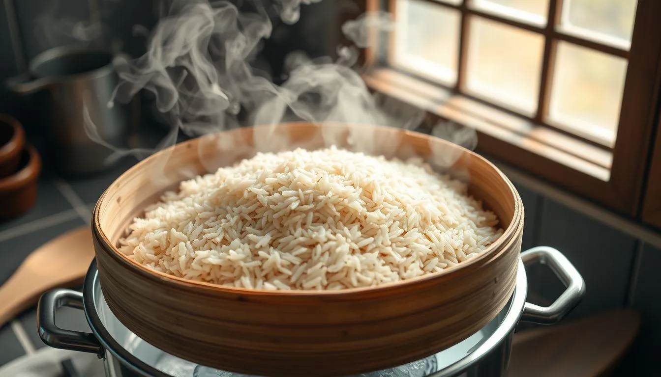 Cara Memasak Nasi Merah dengan Dandang atau Kukusan (c) Ilustrasi AI