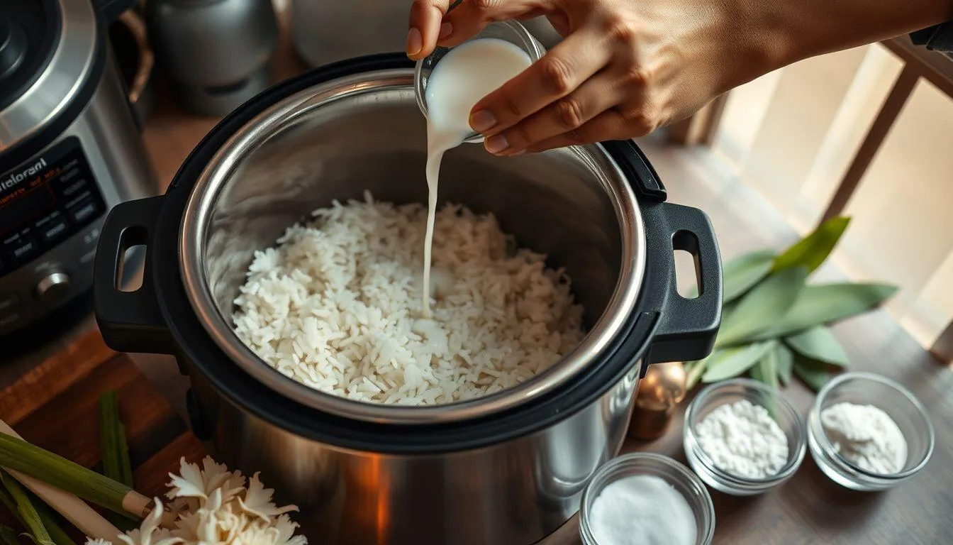 Cara Memasak Nasi Uduk dengan Magic Com (c) Ilustrasi AI