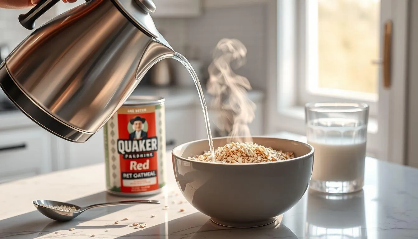 Cara Dasar Memasak Oatmeal Quaker Merah (c) Ilustrasi AI