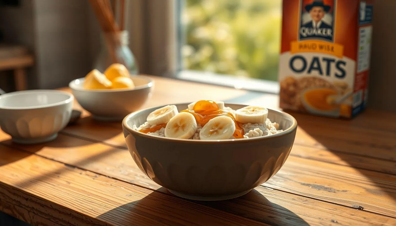 Variasi Resep Oatmeal Quaker Merah untuk Sarapan (c) Ilustrasi AI